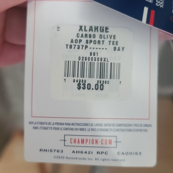 Champion Mens Cargo Olive Green Army Print Sport Performance T-Shirt - Picture 3 of 5